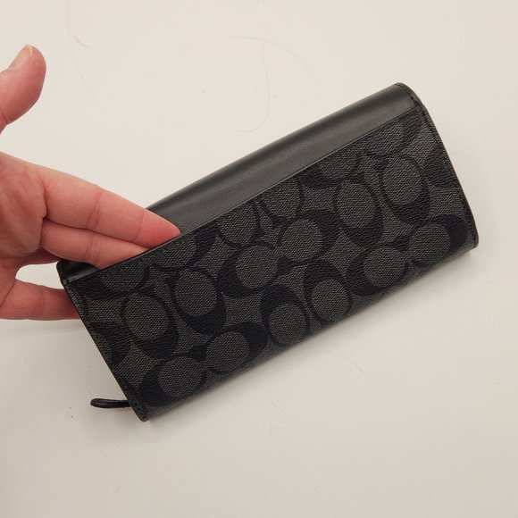 Coach Monogram Envelope Wallet - Picture 2 of 3